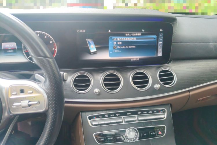 Used Mercedes-Benz E-Class 2019 E 300 L Sporty and Stylish Model Audio And AC Panel