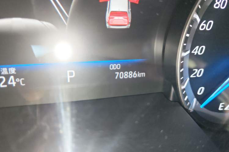 Used Toyota Highlander 2022 Dual-Engine 2.5L Four-Wheel Drive Prestige Version 7 Seats Odometer Close Up