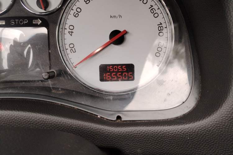 Used Peugeot 307 2009 Hatchback 1.6L Automatic Elite Edition Odometer Close Up