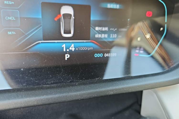 Used Dongfeng Aeolus Yixuan 2023 Mach Edition 1.5L Automatic Chasing Shadow Version Odometer Close Up