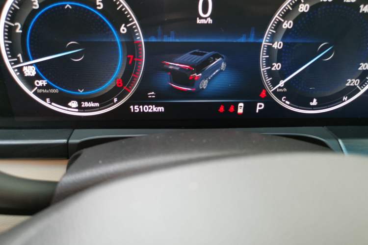 Used Buick GL8 2020 ES Land Cruiser 653T Flagship Model Odometer Close Up