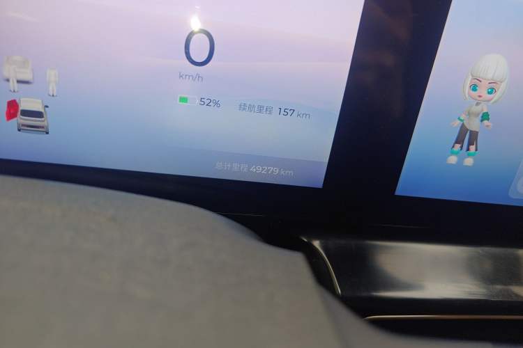 Used Baojun KiWi EV 2023 DJI Edition Lithium Iron Phosphate Odometer Close Up