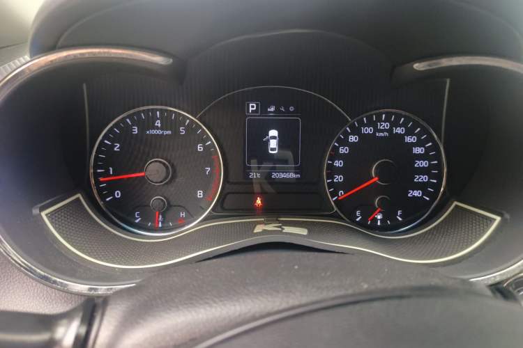 Used Kia K3 2016 1.6L Automatic GLS Odometer Close Up