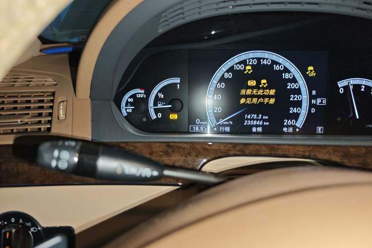 Used Mercedes-Benz S-Class 2012 S 300 L Business-Class Grand Edition Odometer Close Up