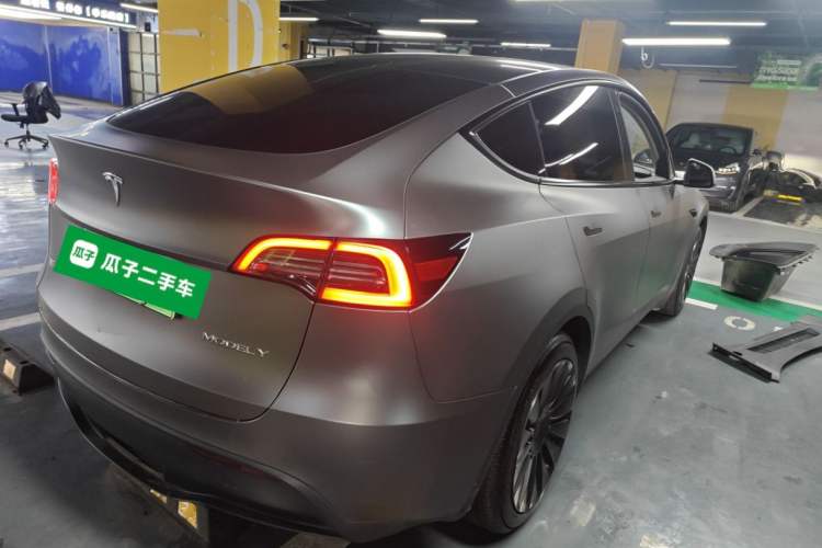 Used Tesla Model Y 2022 Revised Version Rear-Wheel Drive Rear Right 45 Deg