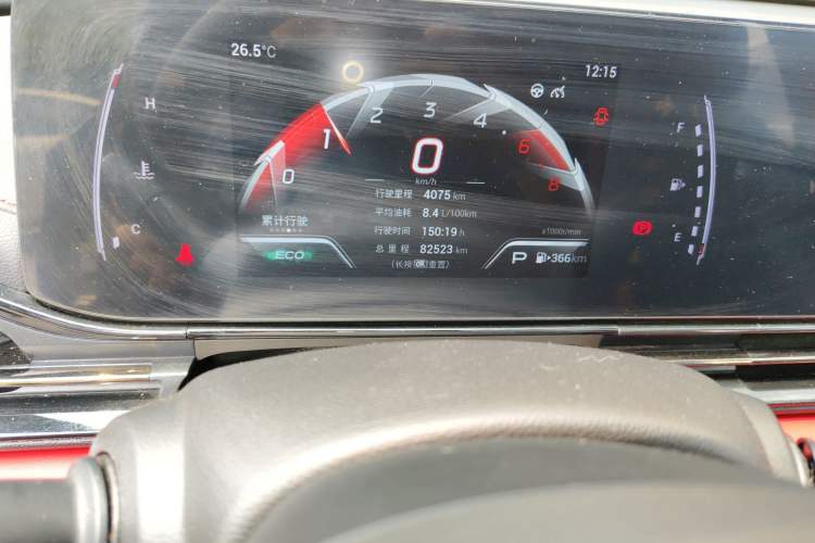 Used GAC Trumpchi EMPOW 2021 270T DCT J15 Version Odometer Close Up