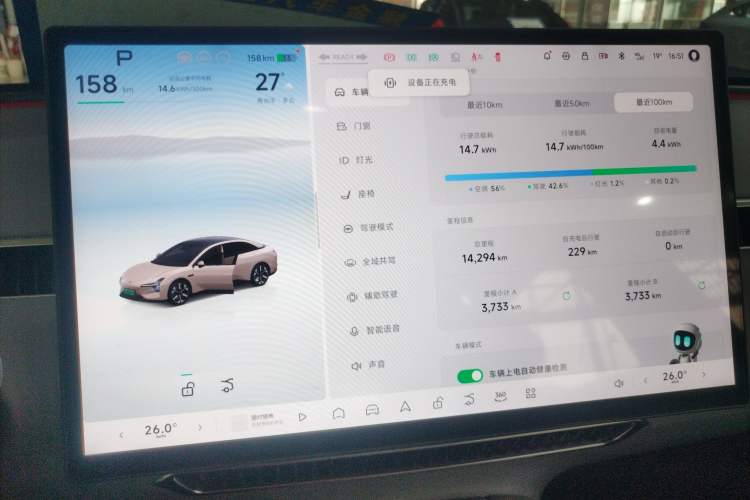 Used XPeng MONA M03 2024 620 with Ultra-Long Range Instrument Cluster