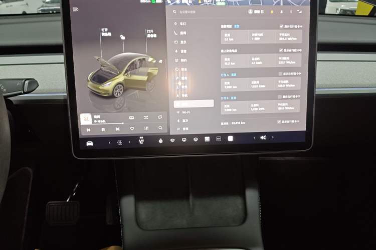 Used Tesla Model Y 2023 Rear-Wheel-Drive Version Audio And AC Panel