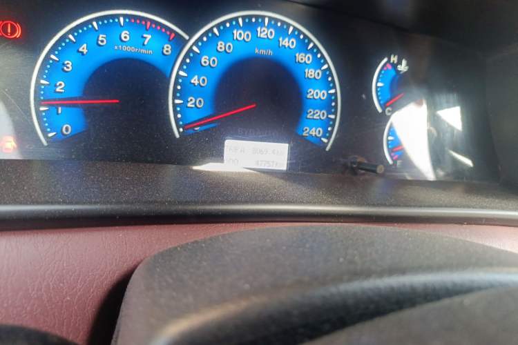 Used BYD F3 2015 Energy-Efficient Model 1.5L Manual Comfort Edition Odometer Close Up