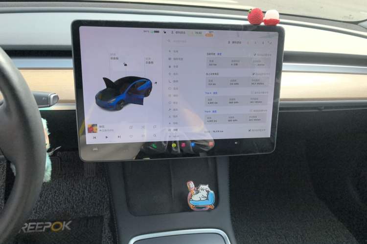 Used Tesla Model 3 2021 Standard Range Rear-Wheel Drive Upgraded Version 3D6 Audio And AC Panel