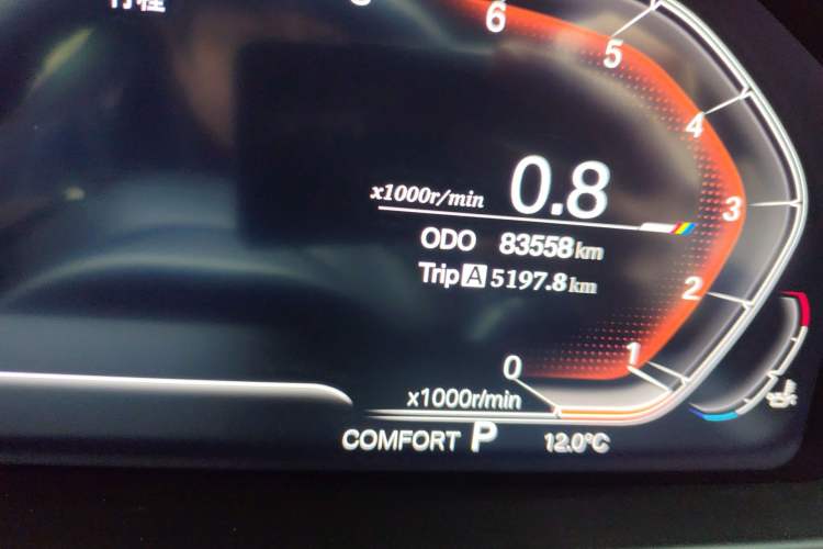 Used BMW X6 2015 xDrive28i Odometer Close Up