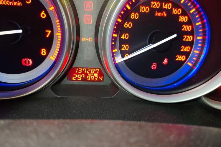 Used Mazda 6 2010 Coupe 2.0L Automatic Luxury Edition Odometer Close Up