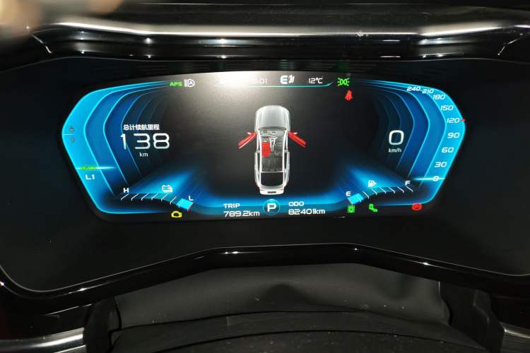 Used Geely Auto Monjaro New Energy 2019 400T Yuxingzhe Pure Electric Range 80 km Instrument Cluster