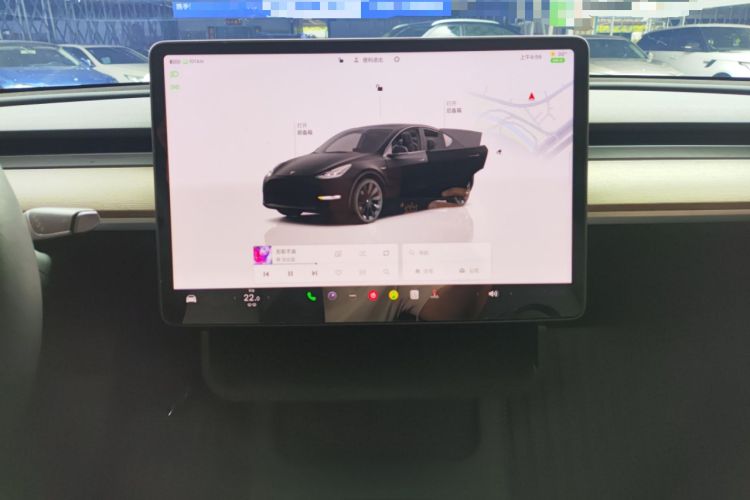 Used Tesla Model Y 2022 Long-Range All-Wheel-Drive Version Audio And AC Panel