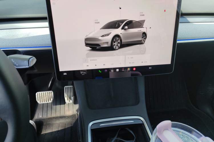 Used Tesla Model Y 2022 Revised Version Long-Range All-Wheel Drive Audio And AC Panel