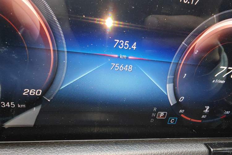 Used Mercedes-Benz GLA 2020 GLA 200 Odometer Close Up