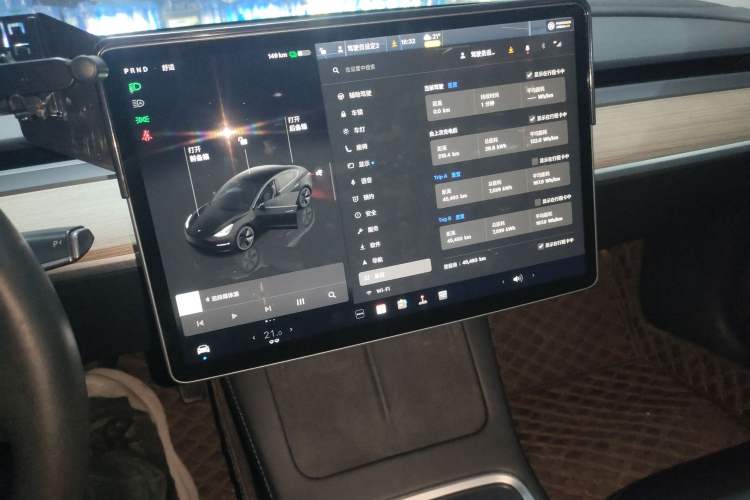 Used Tesla Model 3 2022 Rear-Wheel-Drive Version Audio And AC Panel