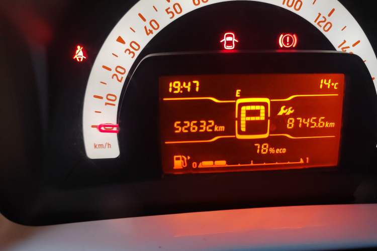 Used smart fortwo 2018 1.0L 52kW Hardtop Dynamic Version China V Odometer Close Up