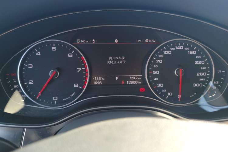 Used Audi A6L 2012 30 FSI Technology Edition Odometer Close Up