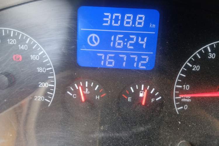 Used Chery Tiggo 3 2014 1.6L Manual Zhishang Edition Odometer Close Up