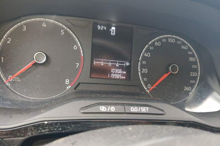 Used Jetta VS5 2019 280TSI Automatic Trend Model Odometer Close Up