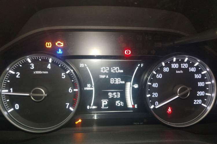 Used Honda Envix 2019 180TURBO CVT Enjoyment Edition China V Odometer Close Up