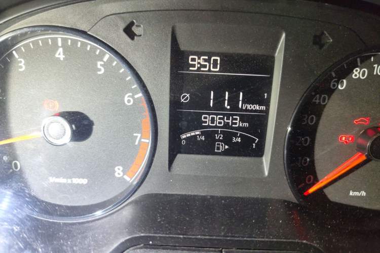 Used Volkswagen Polo 2014 1.4L Manual Fashion Edition Odometer Close Up