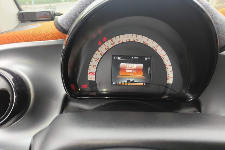 Used smart fortwo 2015 1.0L 52 kW Hardtop Passion Edition Odometer Close Up