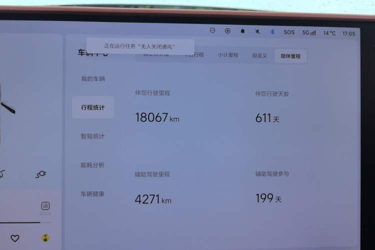 Used Li Auto L6 2024 Pro Model Odometer Close Up