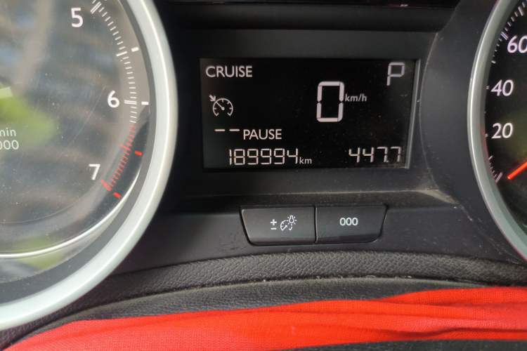 Used Peugeot 408 2014 1.8L Automatic Luxury Edition Odometer Close Up