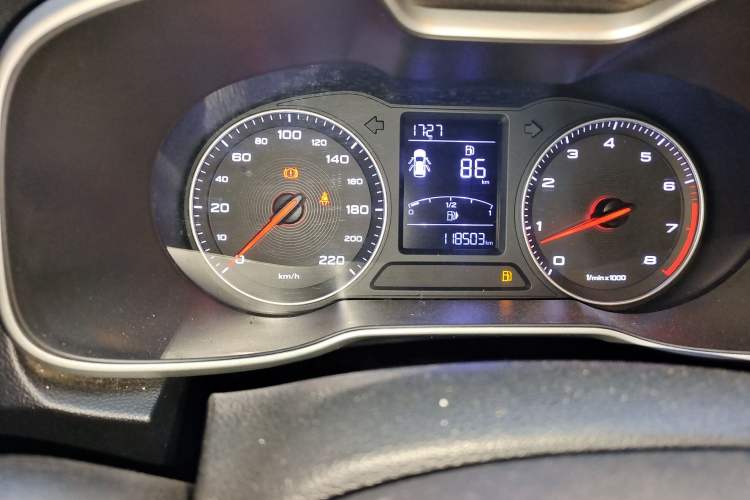 Used MG ZS 2017 1.5L Manual Elite Edition Odometer Close Up