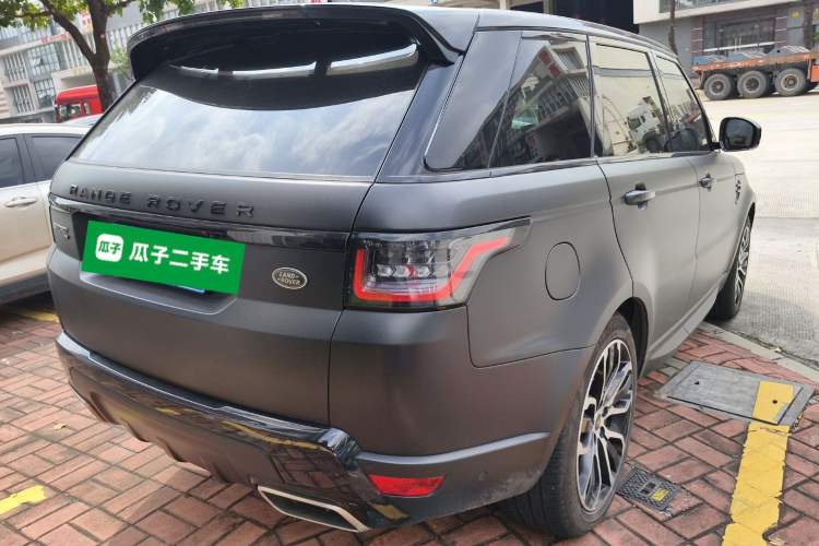 Used Land Rover Range Sport 2022 3.0 L6 YAO Black Edition Rear Right 45 Deg