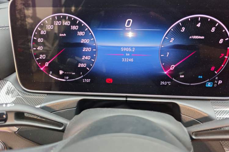 Used Mercedes-Benz C-Class 2024 C 260 L Sport Edition Odometer Close Up