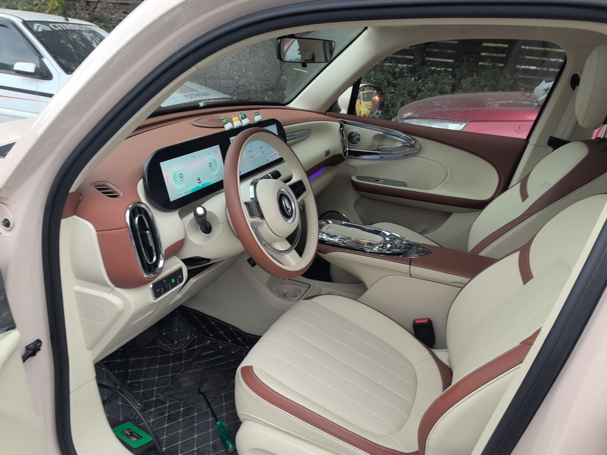 Переднее сиденье в автомобиле