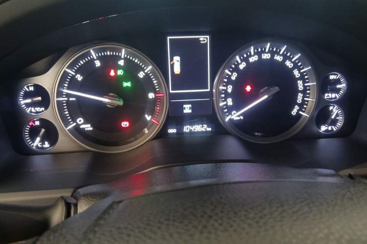 Used Toyota Land Cruiser  Odometer Close Up