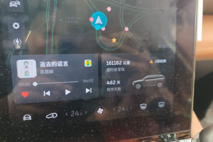 Used Nio ES8 2018 Founder Edition Odometer Close Up