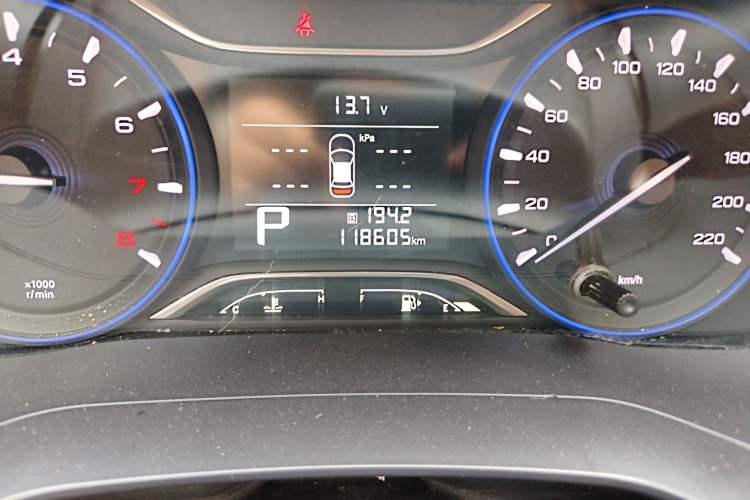 Used GAC Trumpchi GA4 2018 200T Automatic Luxury Edition Odometer Close Up