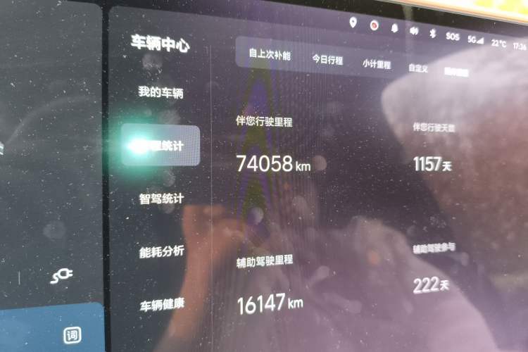 Used Li Auto L8 2023 Pro Model Odometer Close Up