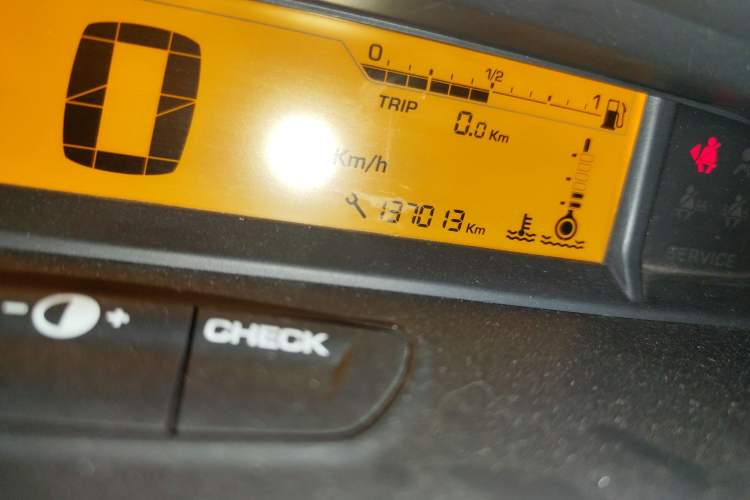 Used Citroen C-Quatre 2012 Sedan 1.6L Automatic Prestige Model Odometer Close Up