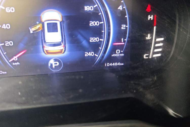 Used Geely Auto Emgrand X7 Sport 2018 1.8TD Automatic Two-Wheel Drive Smart 4G Connected Version Odometer Close Up