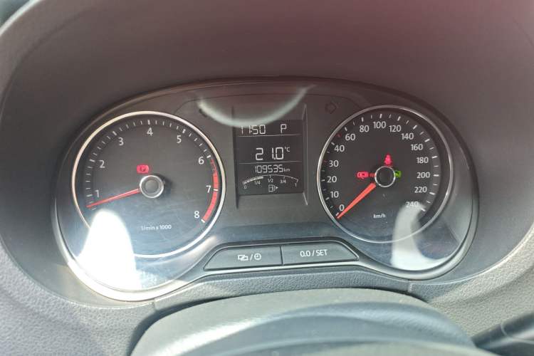 Used Volkswagen Polo 2014 1.4L Automatic Comfort Edition Odometer Close Up