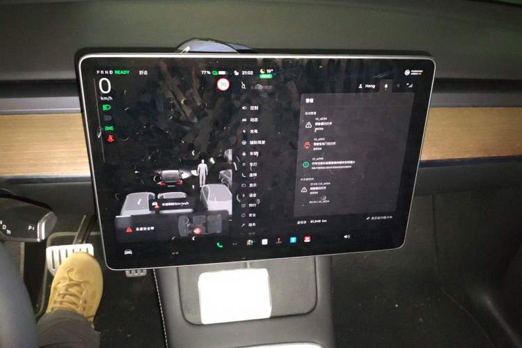 Used Tesla Model Y 2021 Performance High-Performance All-Wheel-Drive Version Audio And AC Panel