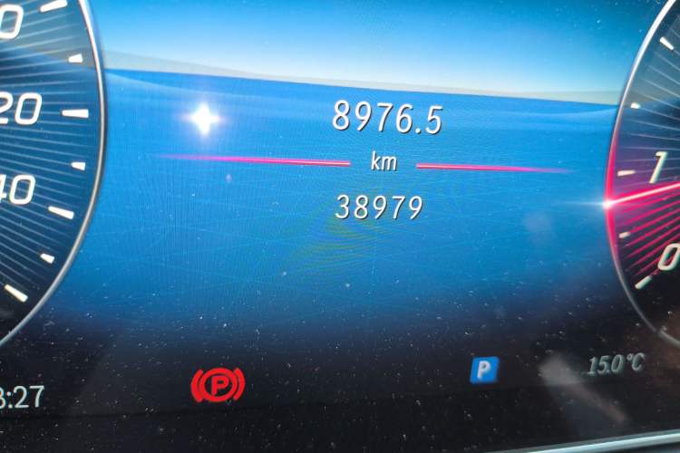 Used Mercedes-Benz C-Class 2023 C 260 L Bright Night Sports Edition Odometer Close Up