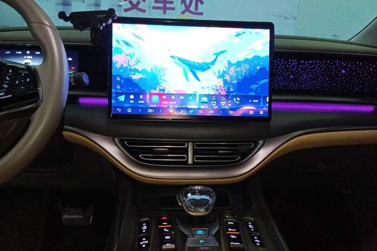 Used Denza D9 2024 DM-i 980 Four-Wheel Drive Prestige Model Audio And AC Panel