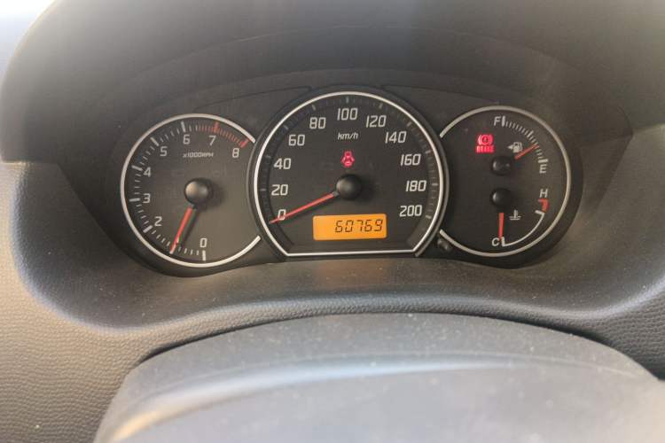 Used Suzuki Swift 2013 1.3L Manual Value Edition Odometer Close Up