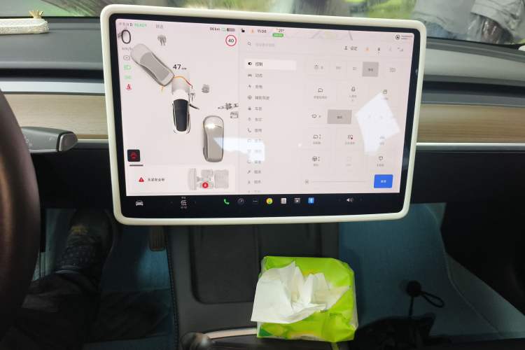 Used Tesla Model 3 2021 Standard Range Rear-Drive Upgraded Version Audio And AC Panel