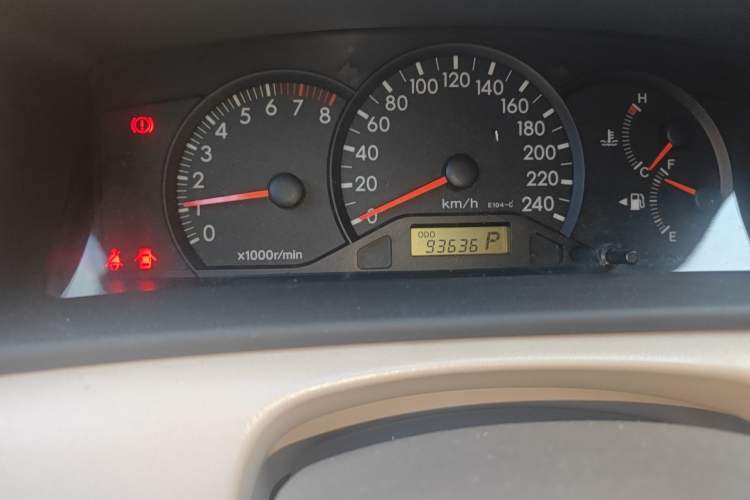 Used Toyota Corolla EX 2011 1.6L Automatic Classic Edition Odometer Close Up