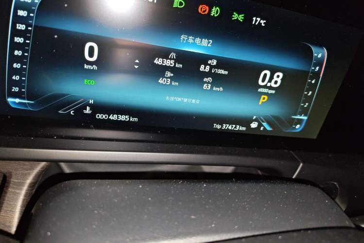 Used Juntian Black Warrior Youth 2023 2.0T Diesel Standard Edition Odometer Close Up