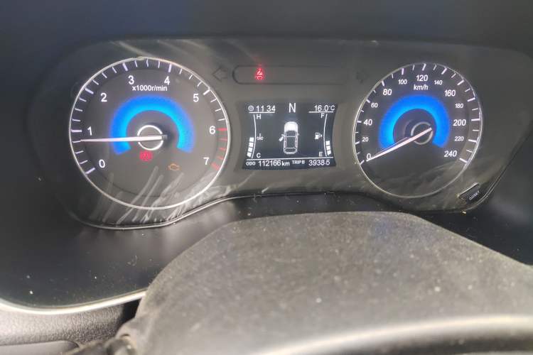 Used Dongfeng Fengon 580 2020 1.5T CVT Luxury Edition Odometer Close Up