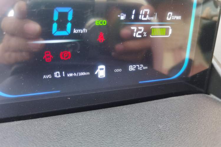 Used CHANGAN NEVO Lumin 2022 155 km – Refreshingly Sweet Edition Odometer Close Up